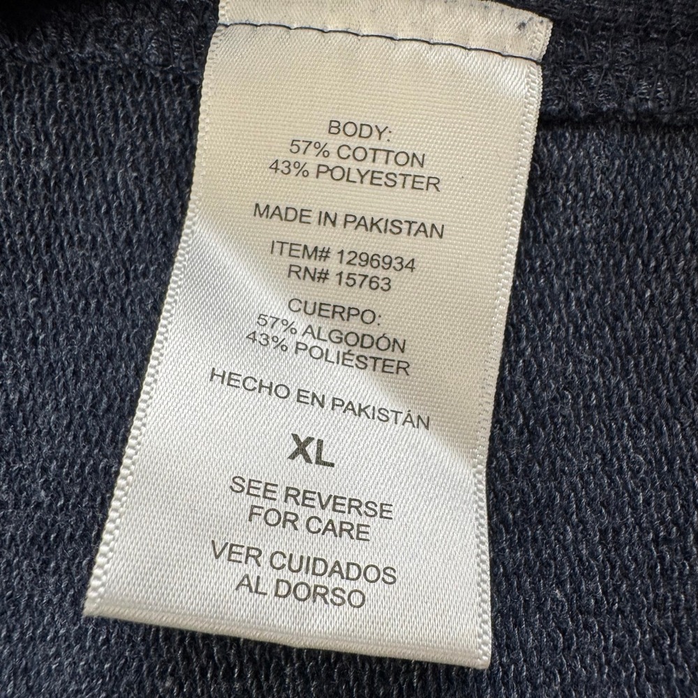 Y2K Champion Mens Crewneck Sweatshirt XL Blue Heather Raglan Athletic Pullover - Picture 12 of 13
